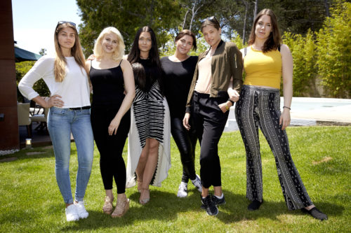 Top Model 2016 Kanal 5,  På bilden: Ronja Manfredsson, Lovisa Reuter, Paulina Perger, Mette Elofsson, Maria Esbo och Janina Karman. Foto: Krestine Havemann/Kanal 5 Prod. år: 2016