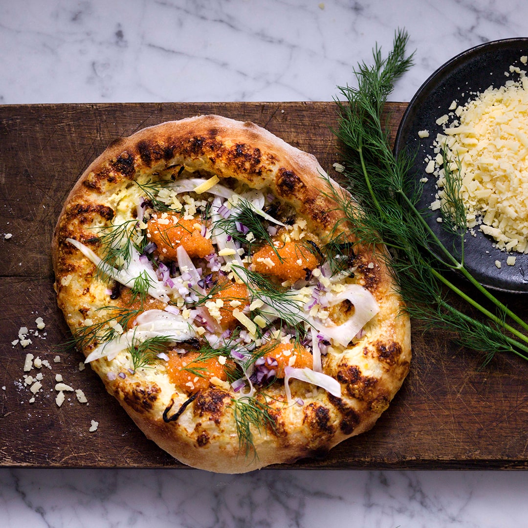 LÖJROMSPIZZA MED VÄSTERBOTTENSOST